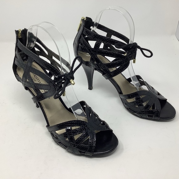 Christian Siriano For Payless Black Heel Sandals - Picture 1 of 10